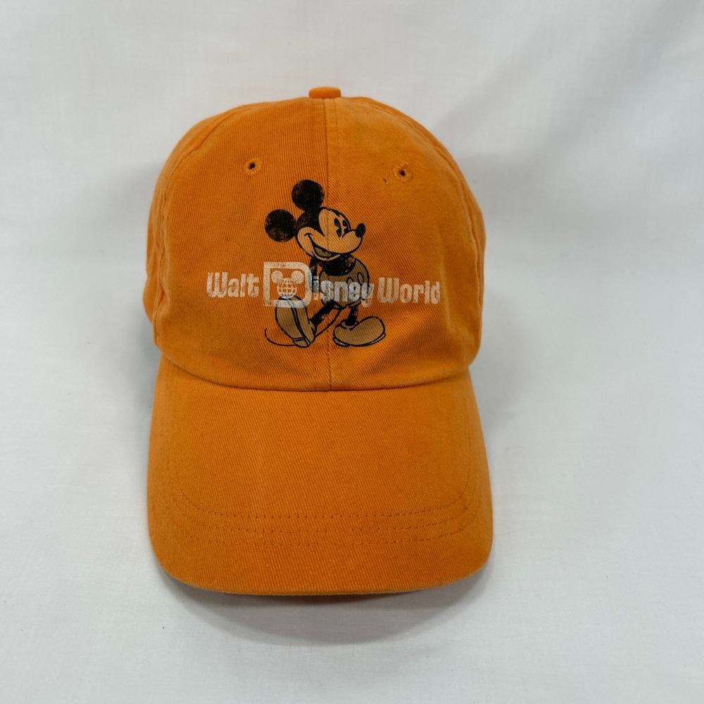 Disney Parks Mickey Mouse Orange Walt Disney World Baseball Cap